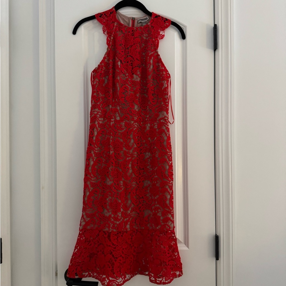 Nordstrom Red Lace Dress